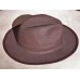 ZARA MAN WIDE BRIM FEDORA HAT Large 23 Inches Circumference Cotton Velvet Brown  eb-18195639